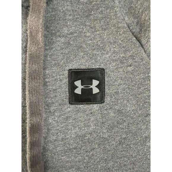 Under Armour Hoodie‎ Mens Small Grey Rival Fleece Pullover - Picture 6 of 9